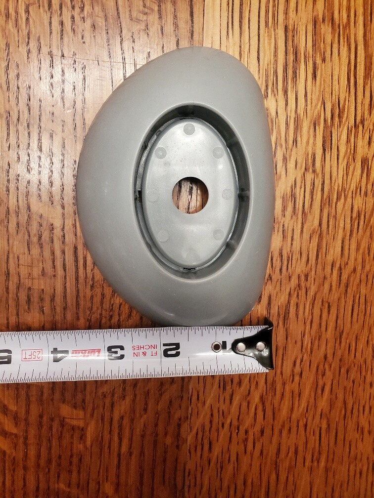NEW Large Gray plastic bases for vertical poles 52"& 48" Coleman Bestway pools gallery