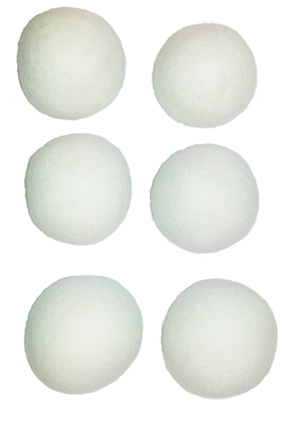 6-Pack - Natural Wool Dryer Balls | A Fabric Softener Alternative gallery