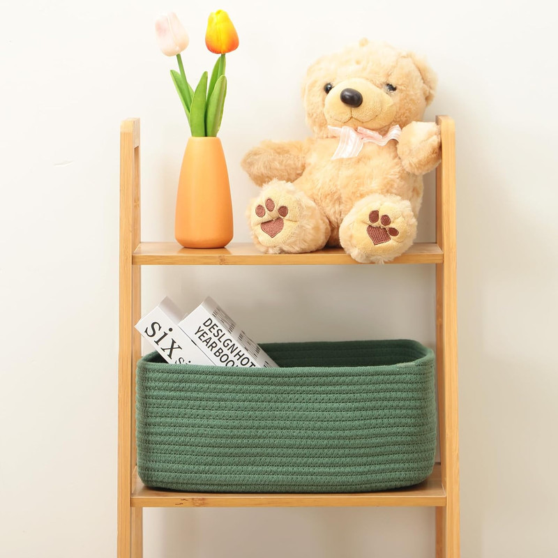 Small Storage Baskets for Organizing | Closet Organizer Bins | Shelf Toy Basket gallery