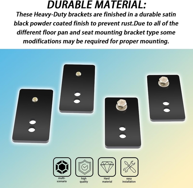 Seat Relocation Brackets/Seat Relocation Brackets Kit Compatible with 1967-2002 gallery