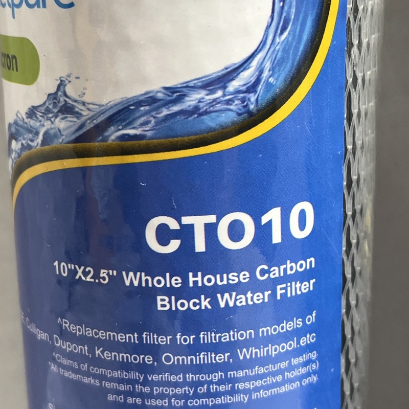 Excelpure CT010 Sintering Activate Carbon Block Water Filter 10" x 2.5" Sediment gallery