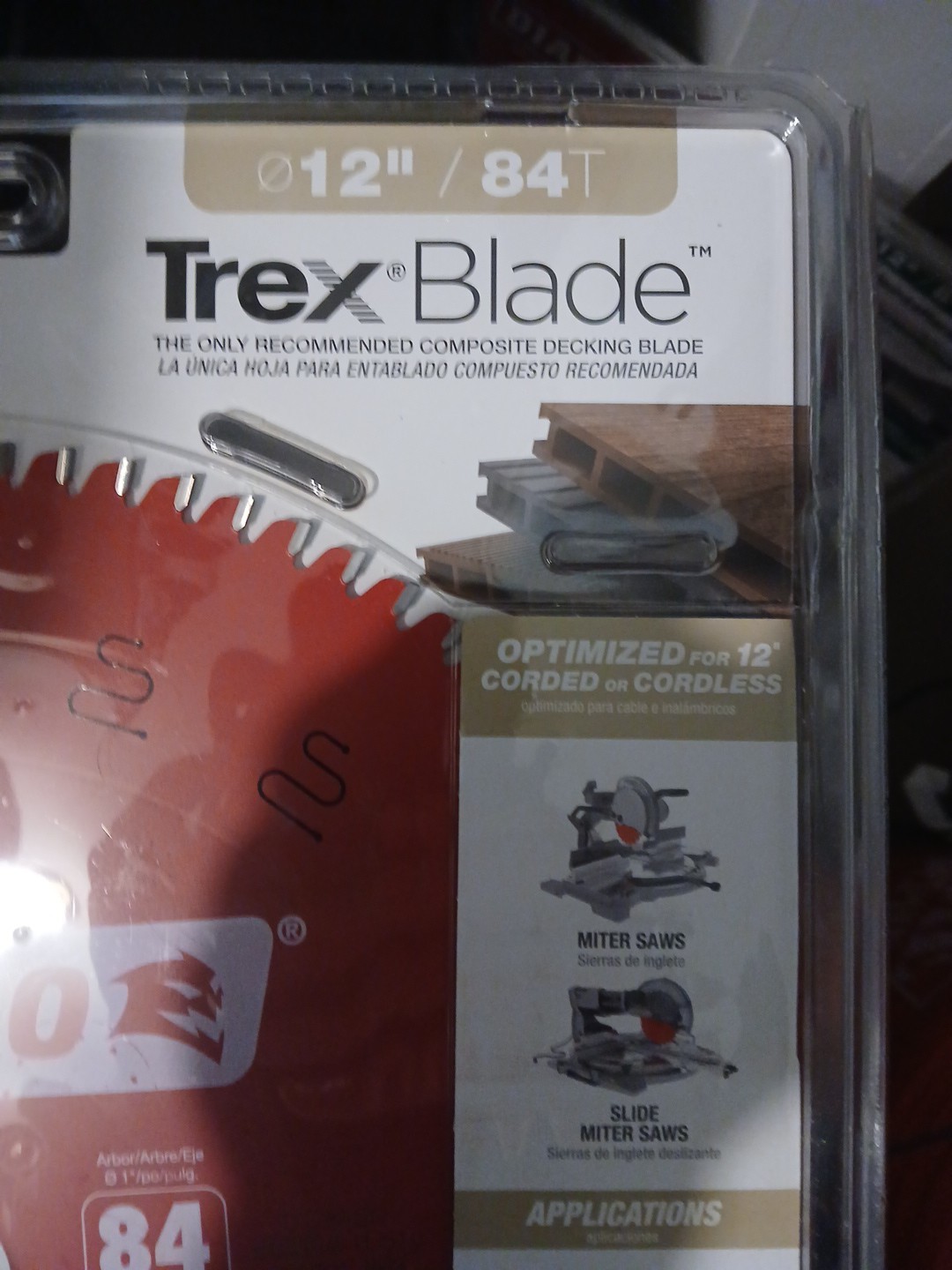 Diablo Tools 12 In X 84 Tooth trexblade Composite Material plastics Trex gallery