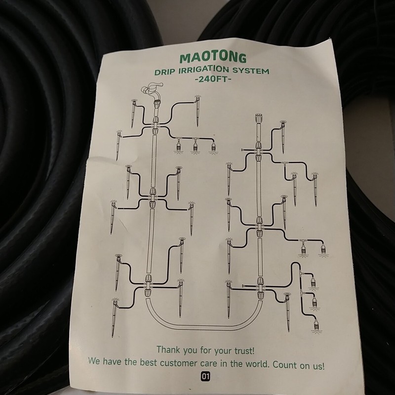 240FT Drip Irrigation System Kit, Automatic Garden Watering Misting System gallery