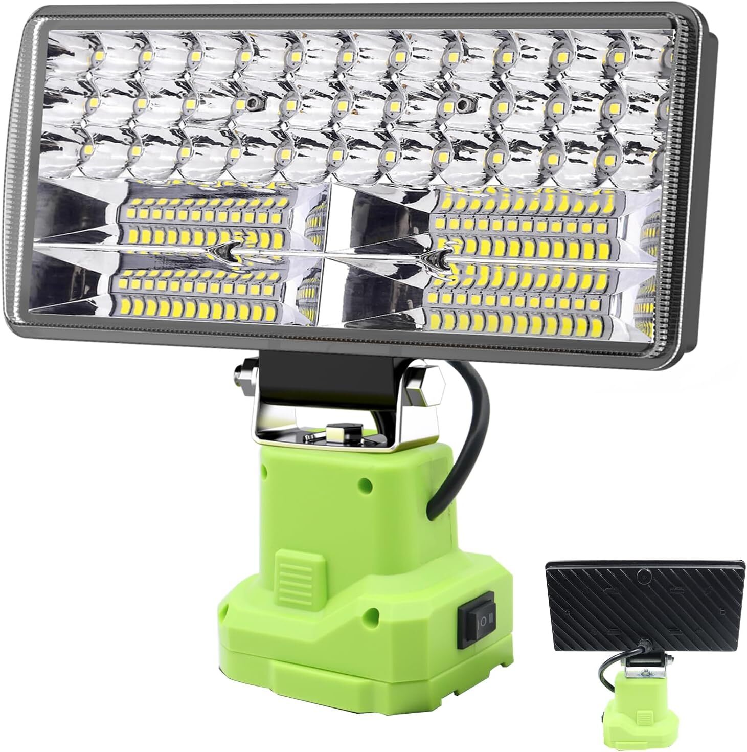 38W 6000LM Cordless Flashlight LED Work Light Flood Light For Ryobi 18V Battery gallery