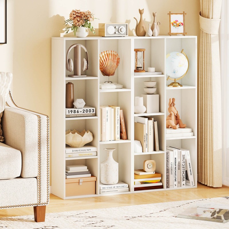 7-Cube Bookcase, Vertical or Horizontal Freestanding Bookshelf w/7 Compartments gallery