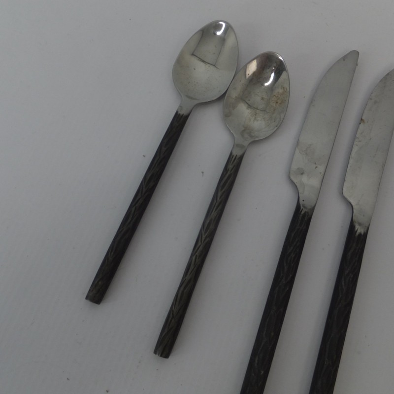 8 Pc Set Home Flatware Round Handle Rustic Replacement Pieces gallery