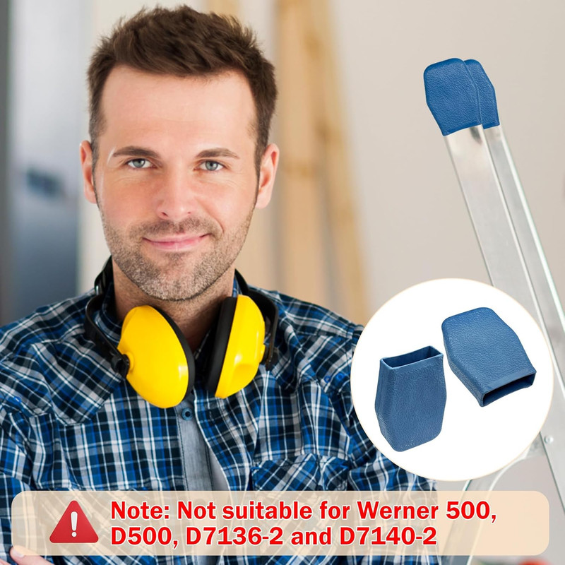 AC19-2 Extension Ladder Covers Rubber End Caps Mitts Replacement for Werner Fibe gallery