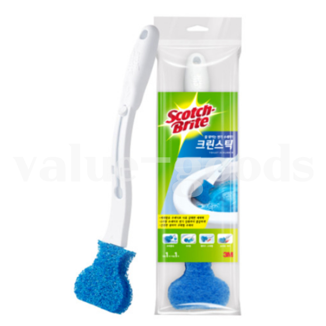 3M Scotch Brite Clean Stick Handle Disposable Toilet Bowl Cleaner + 1 Refills gallery