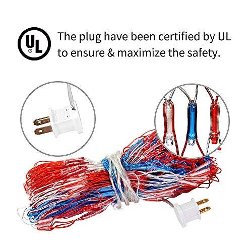 American LED Flag Net Lights - 420 LED 4th of Holiday Flag Lights + Plug In gallery