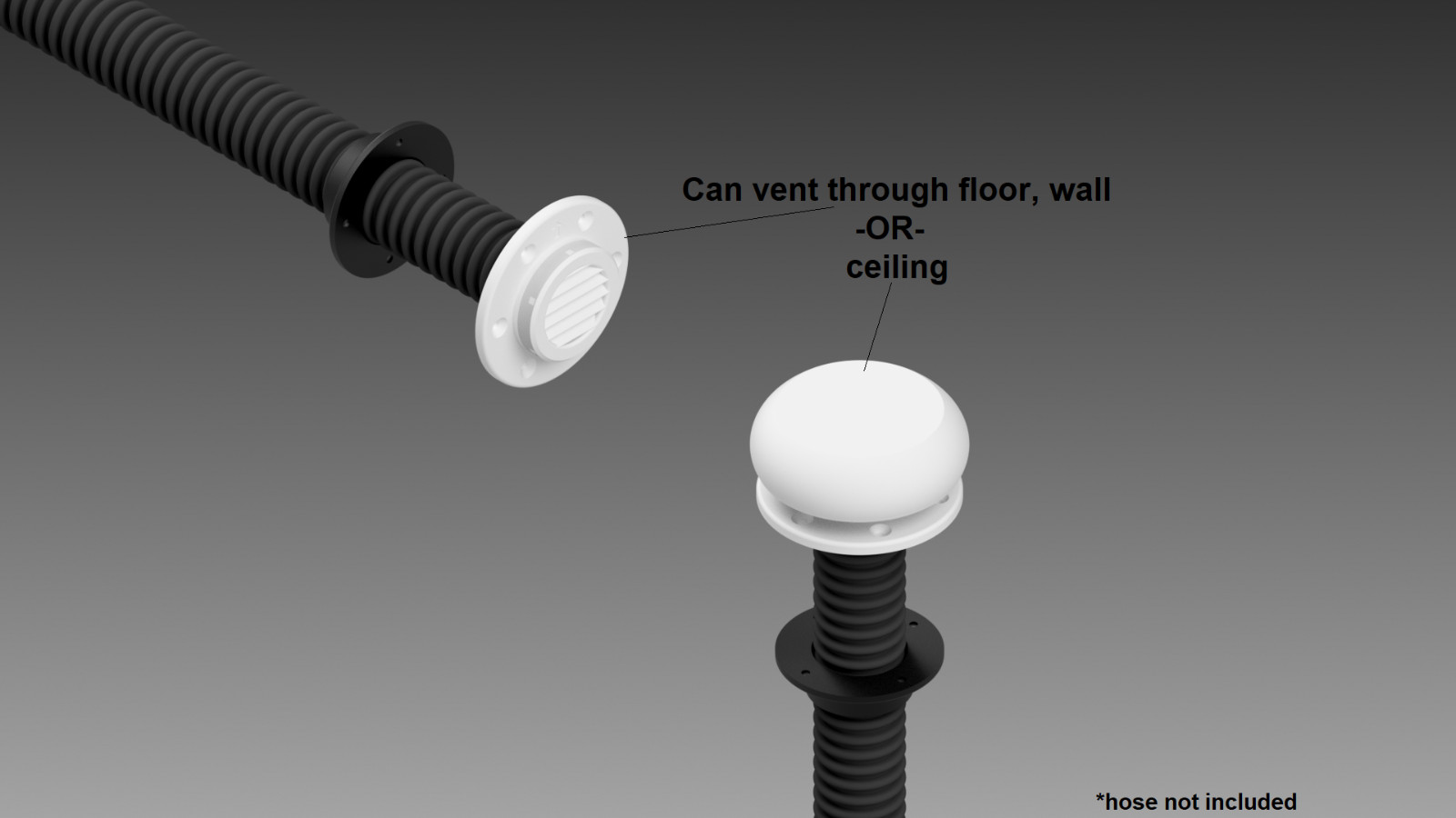 DIY Composting Toilet Through Ceiling, Floor or Wall Ventilation Mount gallery