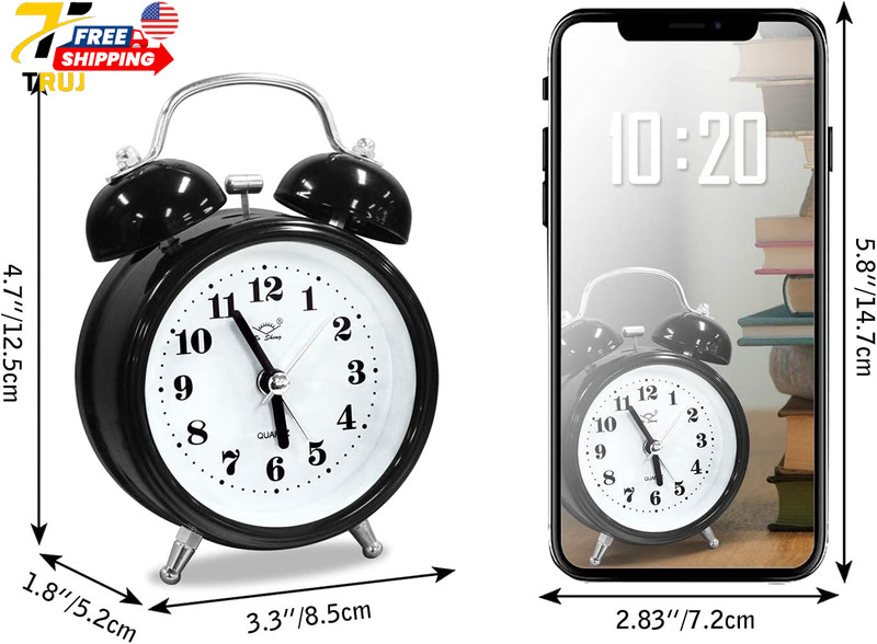 Super Extremely Extra Loud Alarm Clock for Very Heavy Sleeper Battery Backup NEW gallery