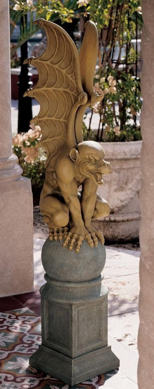 Gargoyle Statue Large Outdoor Stone Garden Vintage Antique Medieval Guardian New gallery