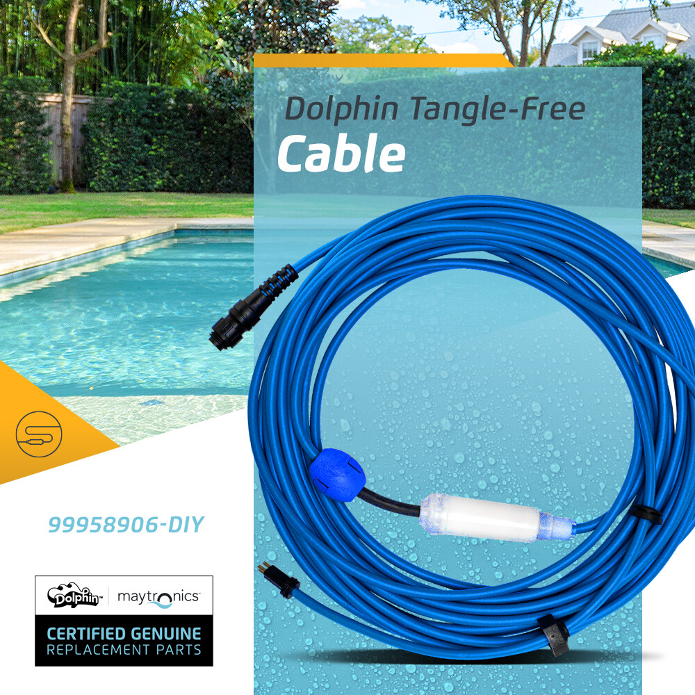 Authentic Dolphin Replacement Cable with Swivel (3 Wire) - 60ft, Maytronics gallery
