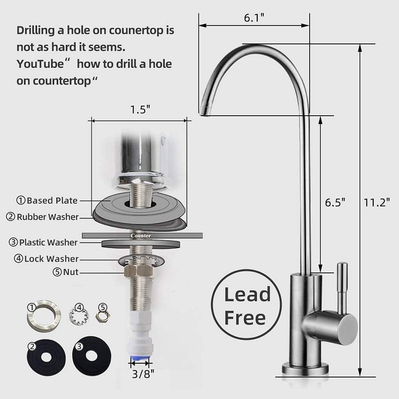 Geekpure 6-Stage Reverse Osmosis RO Drinking Water Filter 10 inch, White gallery