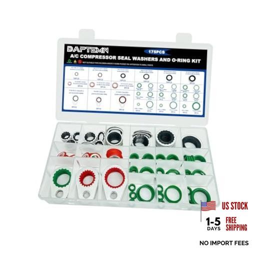 175 PCS A/C Compressor System Seal Washers Kit, 12 Size 175PCS A/C Seal Washers gallery