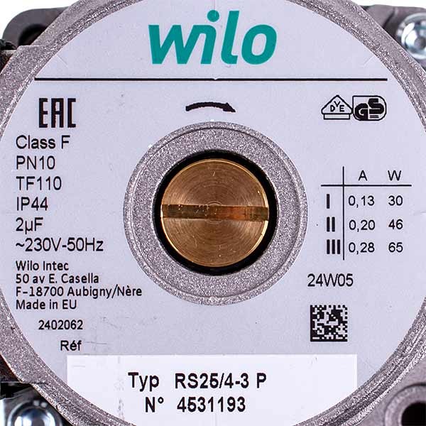 Circulation Pump Wilo Star-RS 25/40 130 (gray) gallery