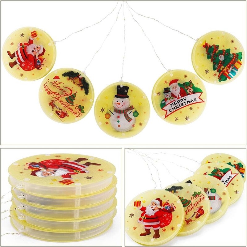 Christmas String Lights LED Decorative Novelty Hanging 3D Light Warm White 9.8FT gallery