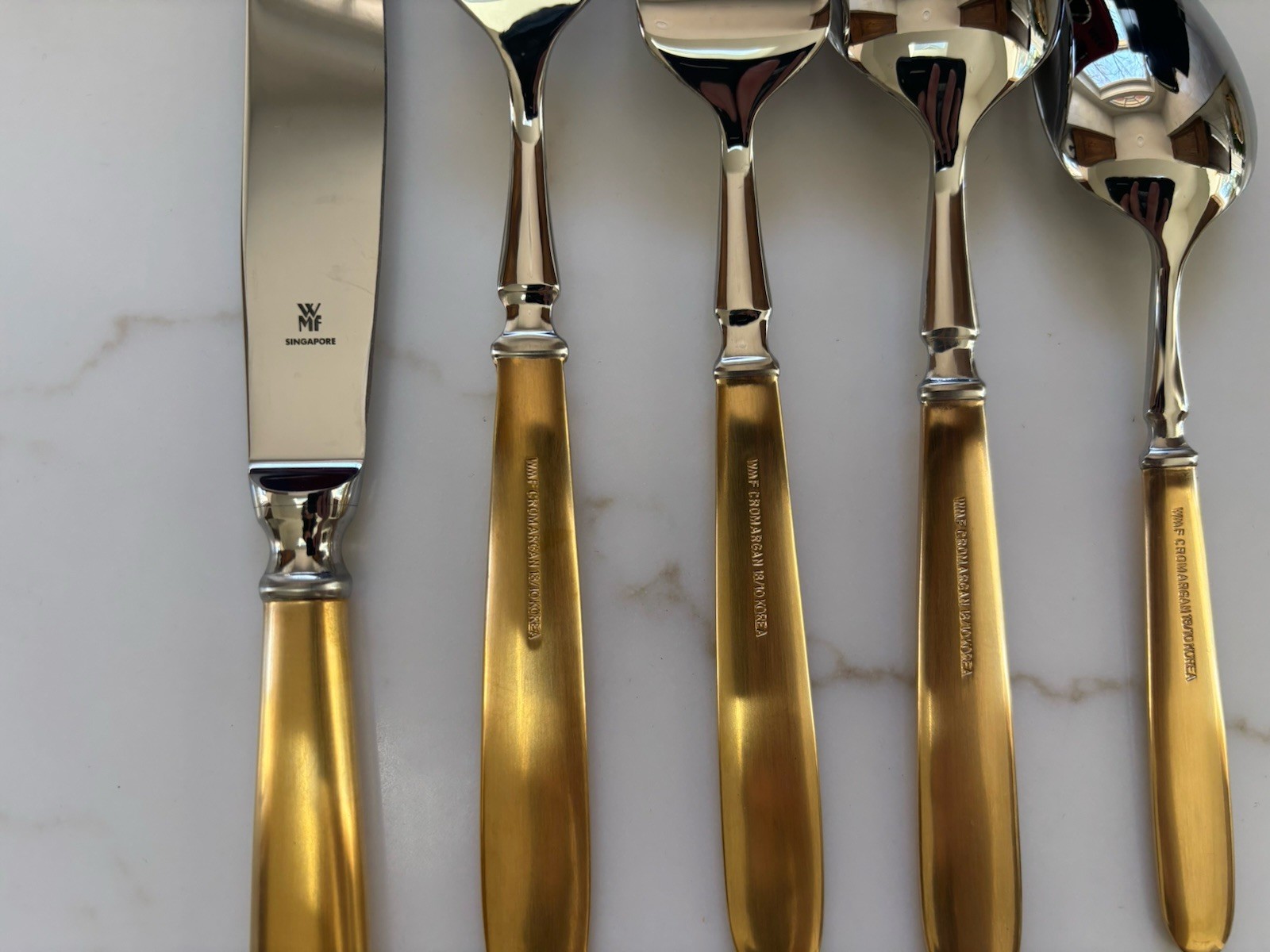 WMF Flatware - MONTANA GOLD - 5 piece place setting - NEW gallery