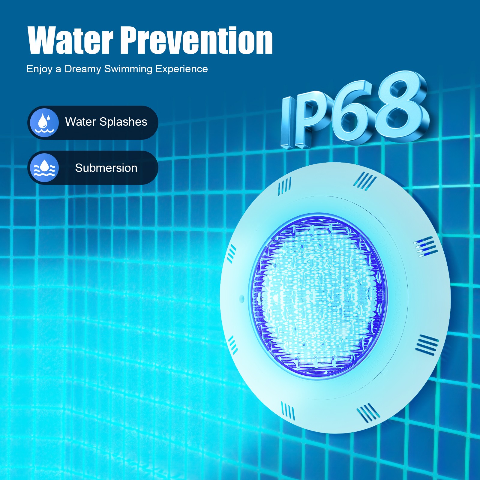LED RGB Swimming Pool Light Underwater Pool Spa Lamp IP68 Waterproof AC12V 36W gallery