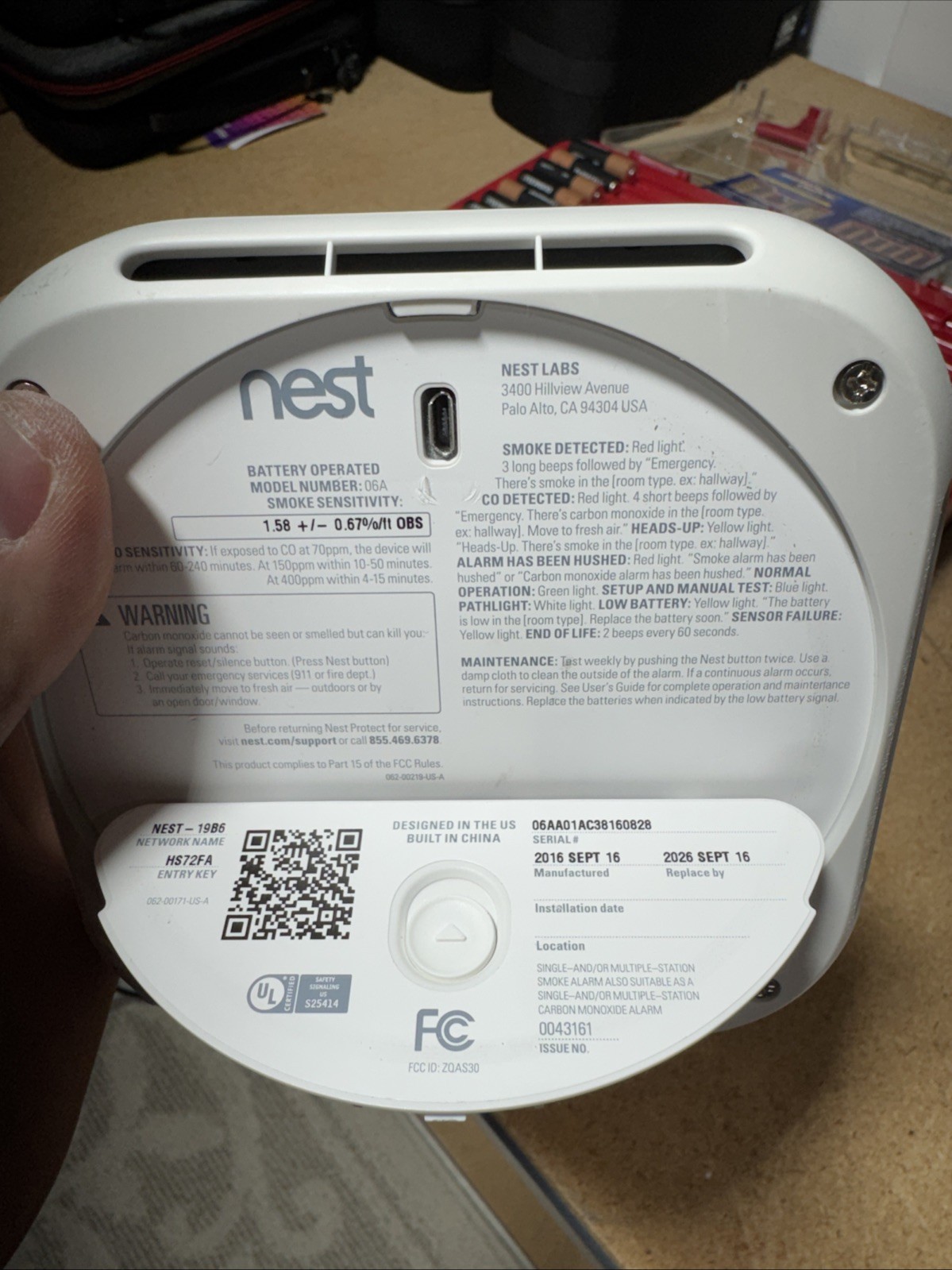 Nest Protect Smoke & CO Alarm Wired (Exp 2026, SEPT 16) gallery