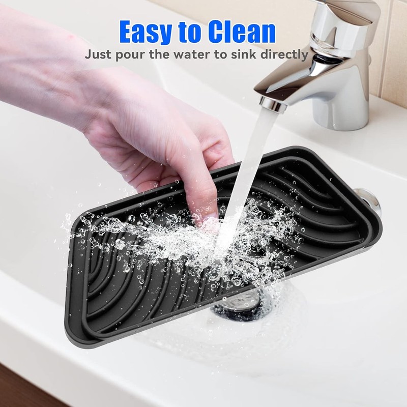Refrigerator Drip Catcher Tray - 2 Pack Non-Slip Silicone for Samsung & GE gallery