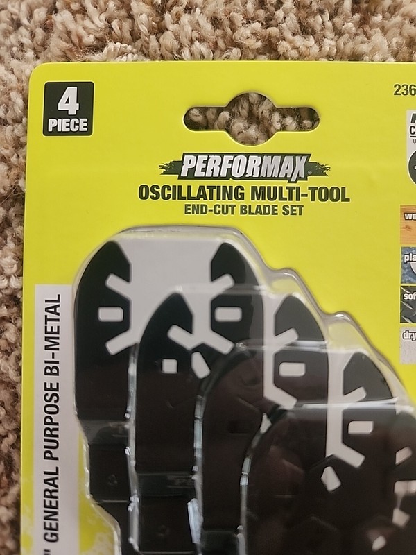 Performax Oscillating Multi-Tool End-Cut Blade 4 Piece Set Precision Cutting gallery
