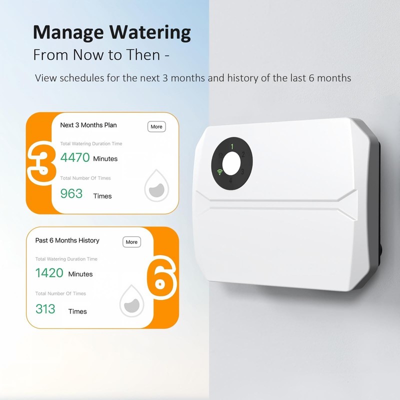 4/8 Zone Lawn Sprinkler Controller Outdoor Irrigation Systems WiFi App Control gallery