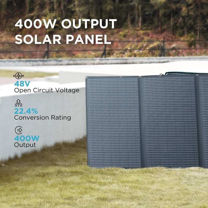 EcoFlow 400W Solar Panel Portable & Foldable For Canmpign, RV Refurbished gallery
