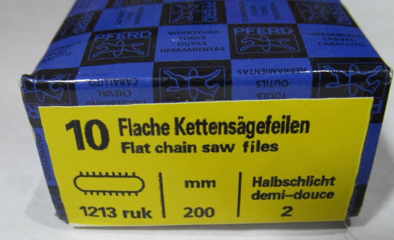 NEW 10-PACK Pferd 17044 CHAIN SHARP 8in x 25/32 DEPTH GAUGE CHAIN FILES CHAINSAW gallery