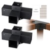 Pergola Bracket Kit 4"x4"(Inner Size 3.6x3.6), 2pcs 4-Way Hvy Duty Corner Br gallery
