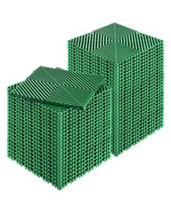 VEVOR Interlocking Drainage Mat Drainage Cushion 12” x 12” Modular Floor Tile