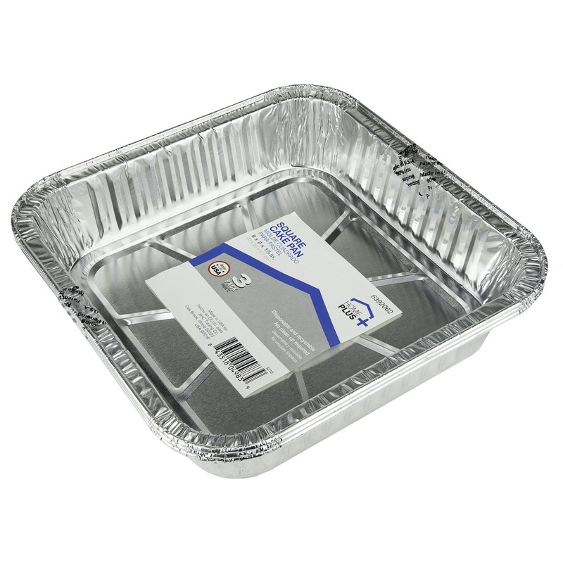 Home Plus D11030 Silver Aluminum Square Cake Pan 8 L x 8 W in. (Pack of 12) gallery