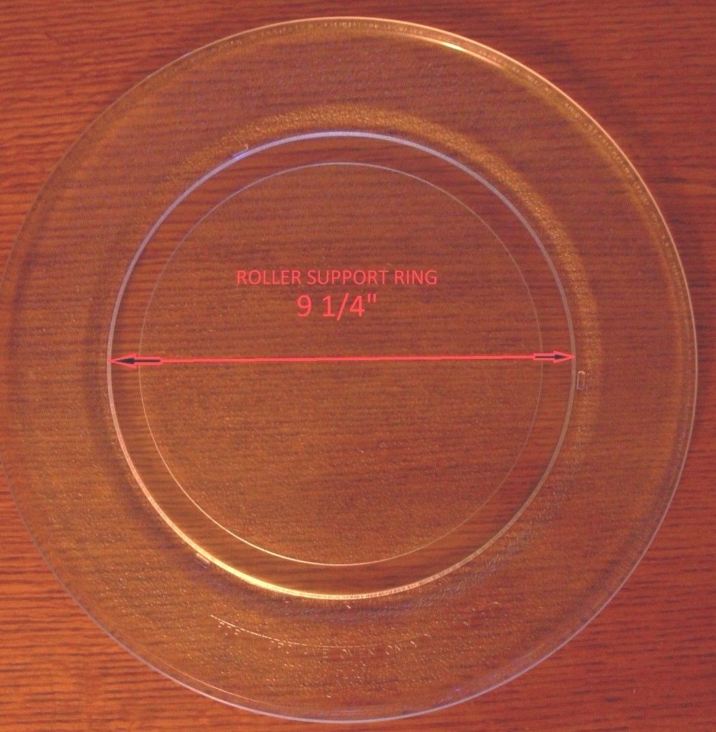 14 1/8 " WHIRLPOOL 8172017 GLASS TURNTABLE PLATE / TRAY REQUIRES 9 1/4" ROLLER gallery