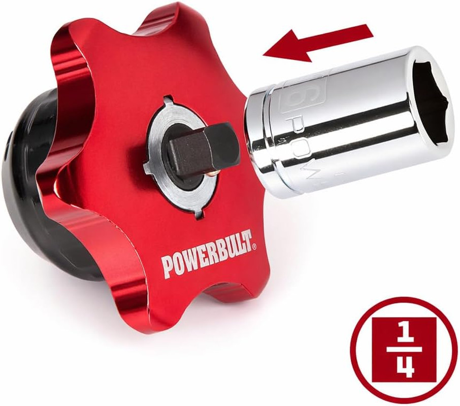 Powerbuilt 1/4-Inch Drive Finger Ratchet, Dual-Sided for 1/4-Inch Sockets and He gallery