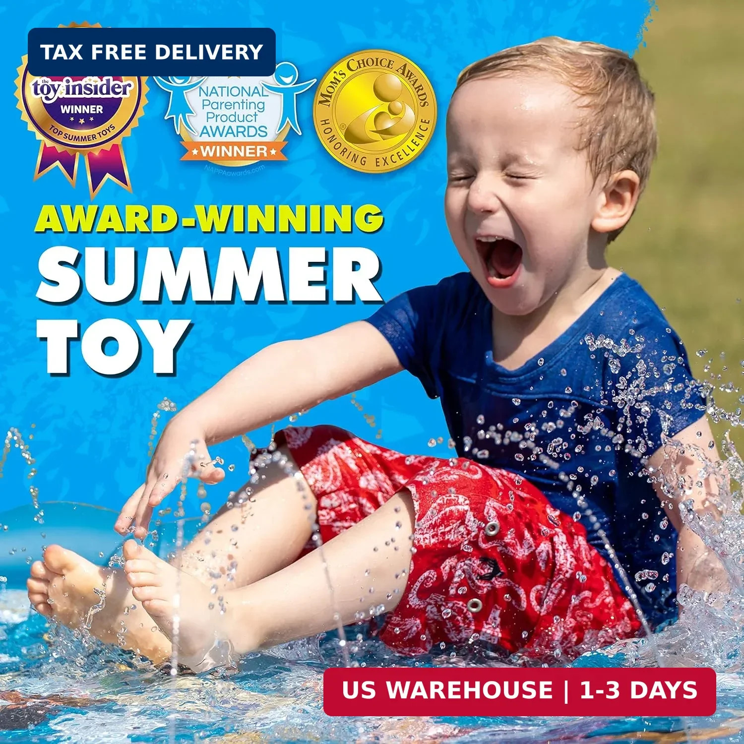 SplashEZ 3-in-1 Splash Pad, Sprinkler for Kids & Baby Pool for Learning - Toddle gallery