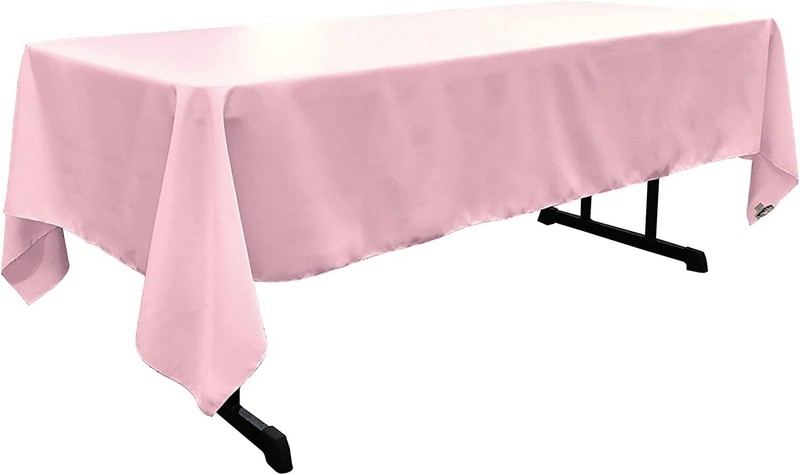 Polyester Poplin Washable Rectangular Tablecloth Stain & Wrinkle Resistant Table gallery