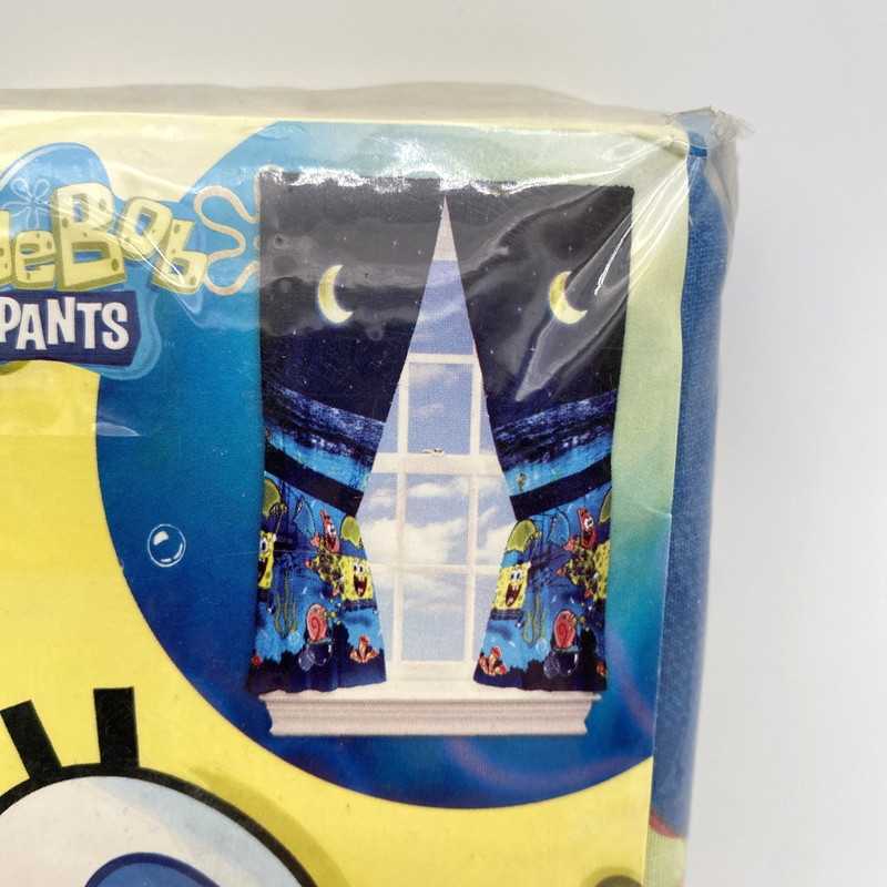 Nickelodeon SpongeBob SquarePants Window Panels 82x63in Star Moon Curtains Set gallery