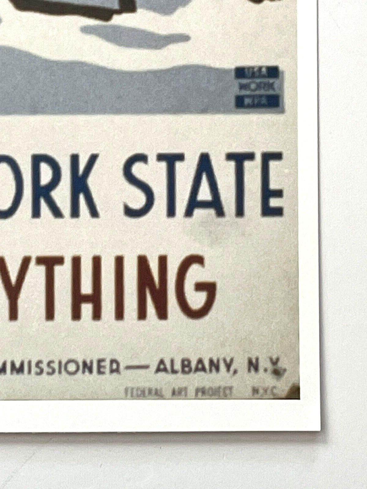 They Like Winter In New York State 1936 WPA Cross Country Sking VTG Print Poster gallery