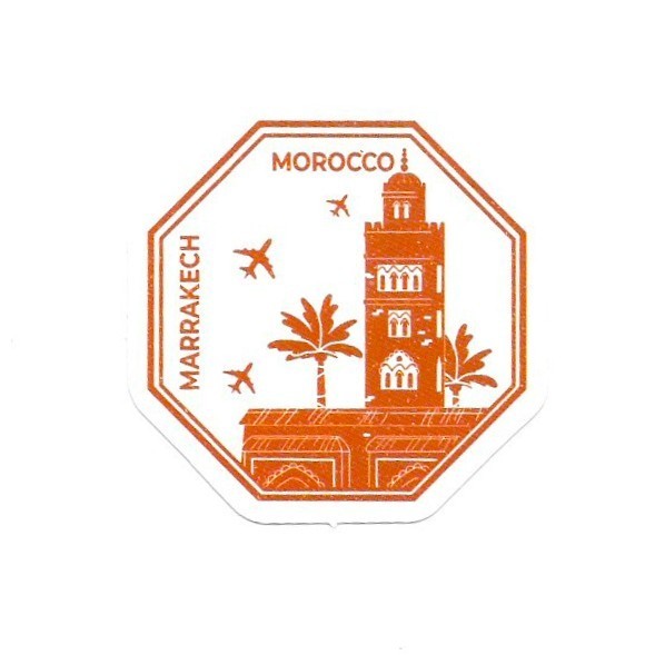 Marrakech Morocco Vinyl Sticker Koutoubia Mosque Travel Souvenir Laptop Gift Art gallery