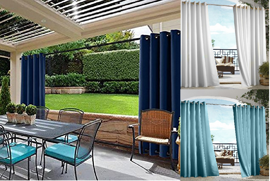 Thermal Outdoor Grommet Blackout Window Porch Curtain Panel K68 1 SET gallery