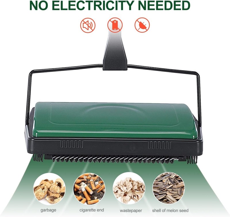 Lightweight Multi-Functional Carpet Sweeper - Ideal for Rugs and Low Carpets gallery