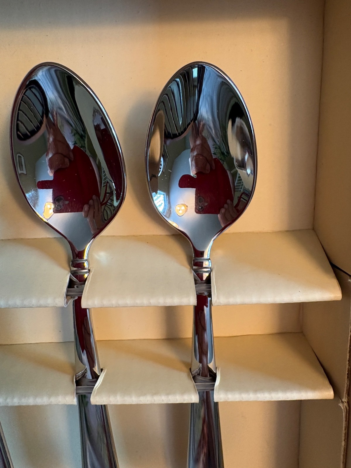 LENOX PEARL PLATINUM DEMITASSE SPOONS ESPRESSO SPOONS NIB SET OF 6 gallery