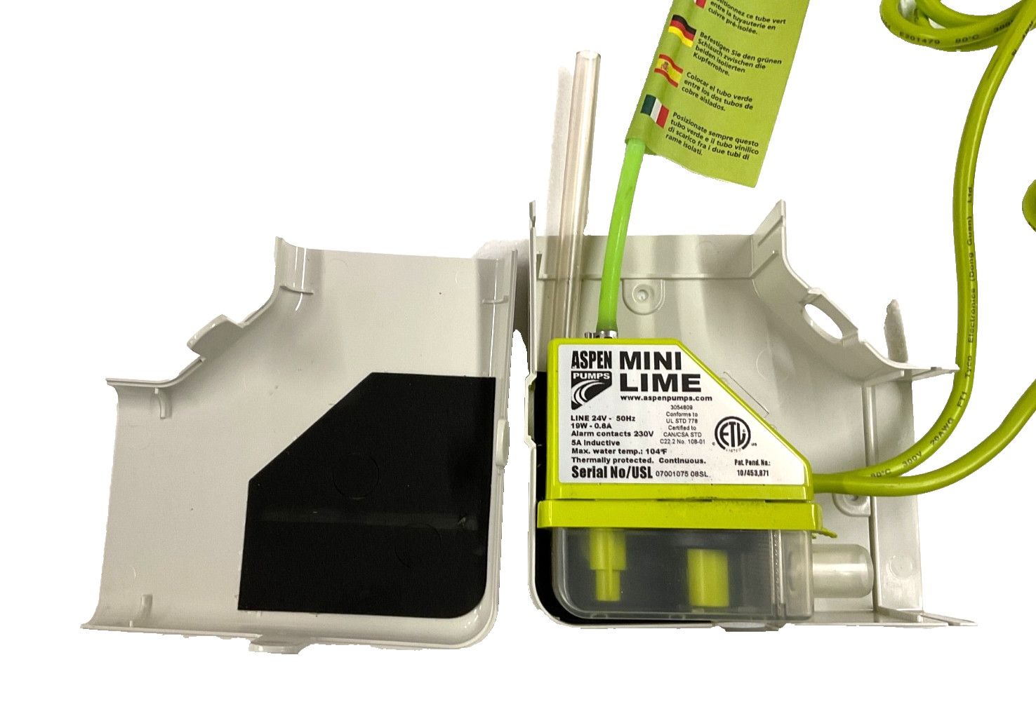 ASPEN ASP-ML-LG24 24V Mini Lime Condensate Removal Pump Kit gallery