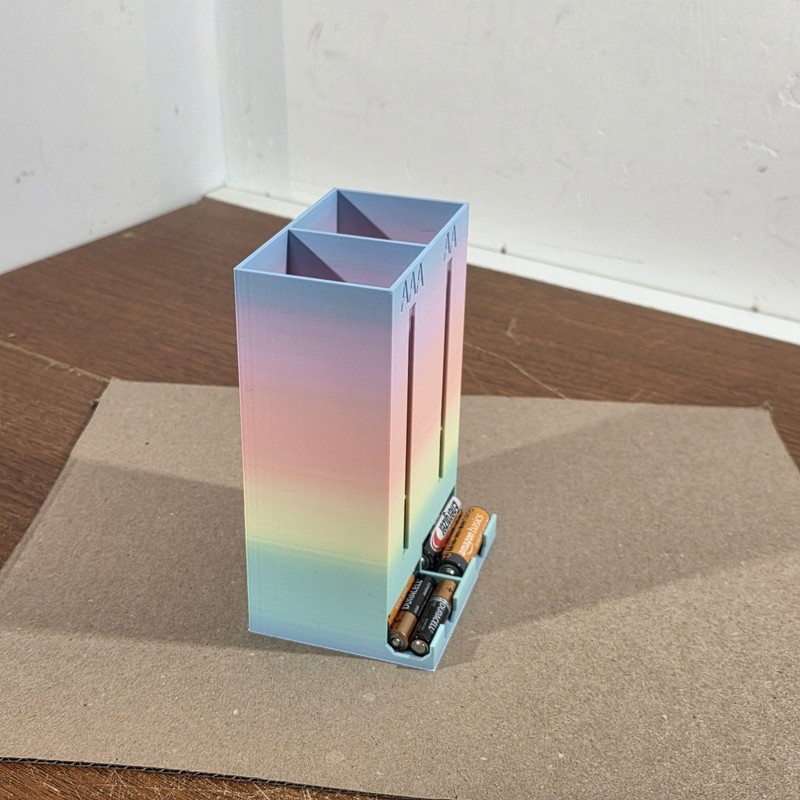 Battery Storage Dispenser Holds 45+ AAA & 30+ AA gallery
