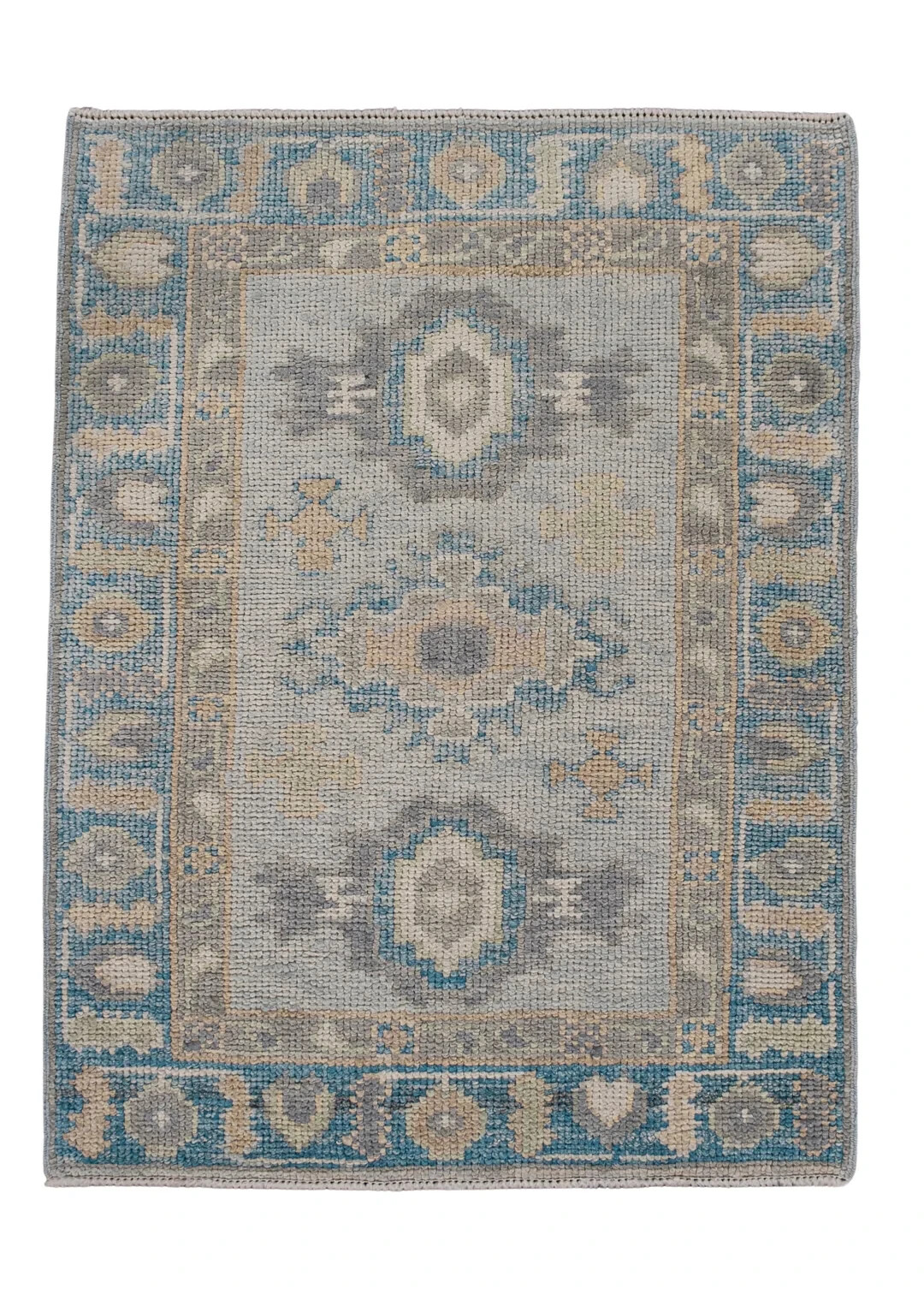 Turkish Oushak Rug Oriental Handmade Rug 2'3" x 3' #11478 gallery
