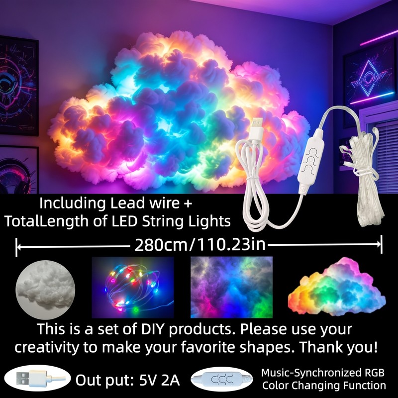 Thunder cloud Light Smart Light Supports Music Synch gallery