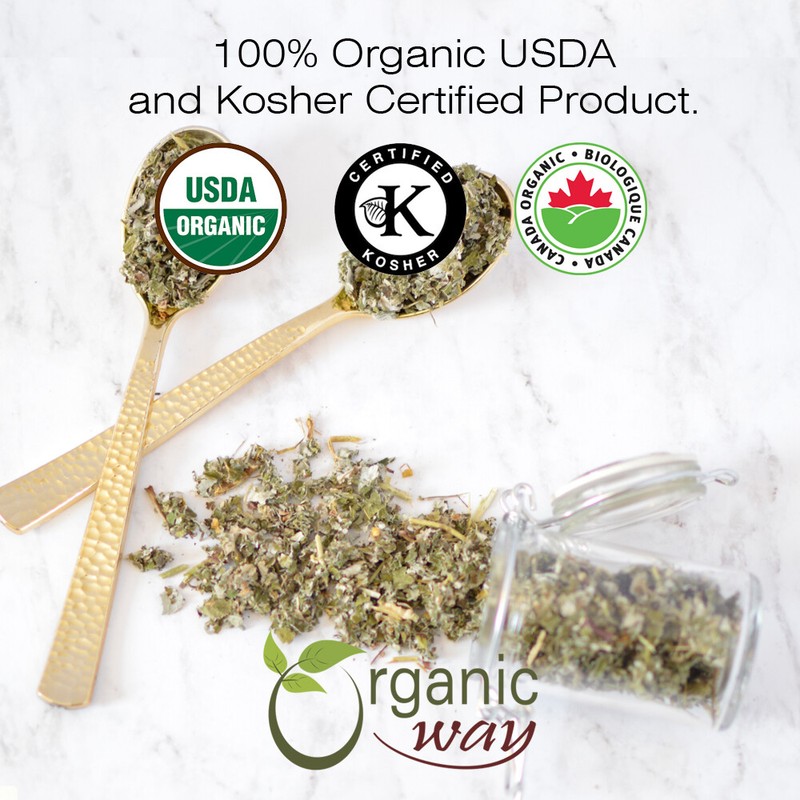 Organic Way Raspberry Leaf Cut & Sifted - Organic, Kosher & USDA Certified gallery