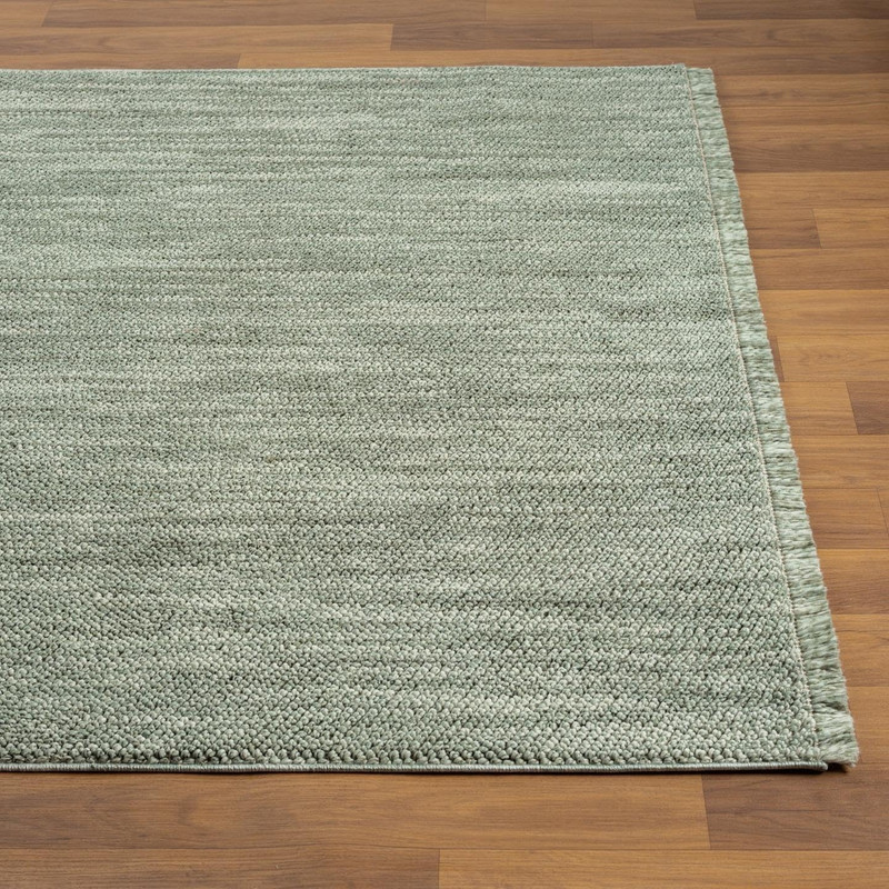 Solid Machine Woven Green 8X10 Area Rug, Indoor Stain-Resistant Carpet gallery
