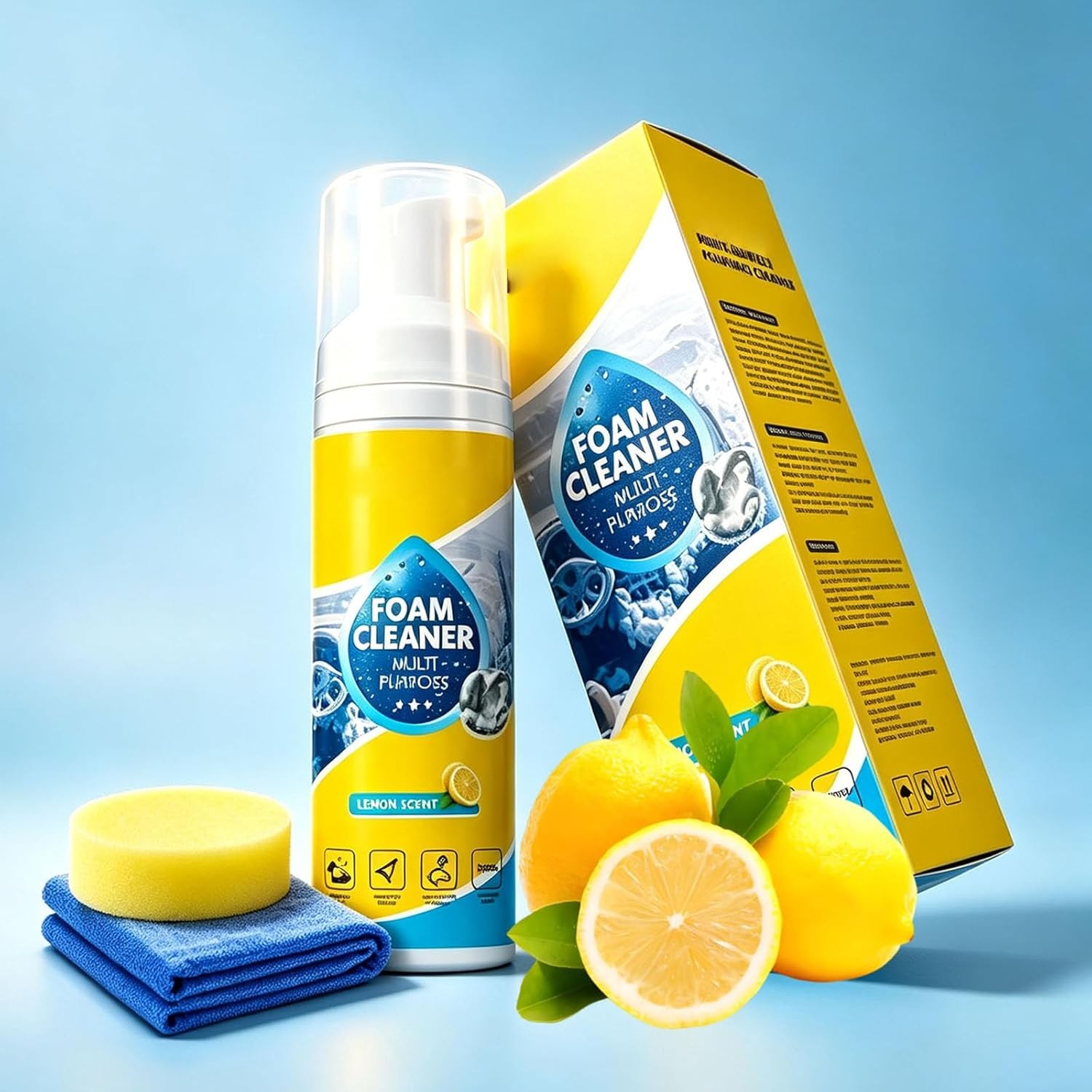 4-in-1 Multi-Enzyme Foam Cleaner, All-Purpose Spray 5oz with Sponge & Towel gallery