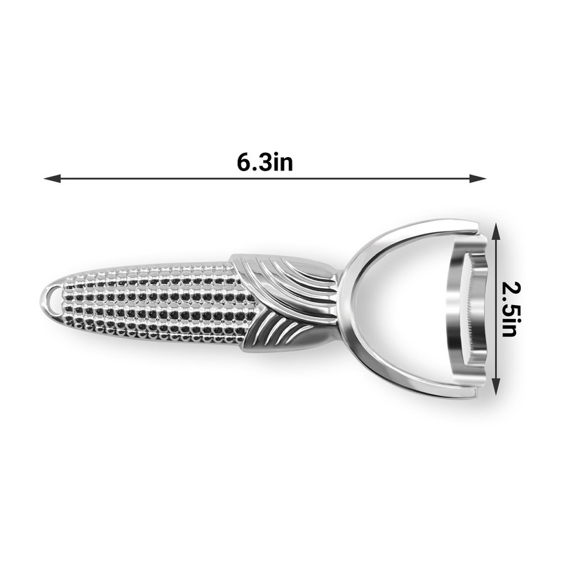 Corn Stripper Tool, Stainless Steel Corn Peeler - Easy to Use Manual Tool for... gallery